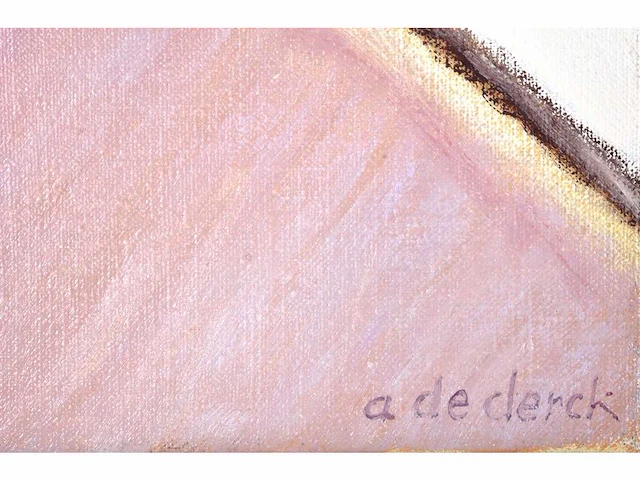 Antoon de clerck (1923-2001) - verkaveling n - olie op doek - afbeelding 3 van  3