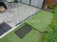 Antracietgrijze aluminium veranda in gelaagde beglazing 4 m x 3,75 m (gedemonteerd op schragen) - afbeelding 5 van  13
