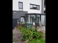 Antracietgrijze aluminium veranda in gelaagde beglazing 4 m x 3,75 m (gedemonteerd op schragen) - afbeelding 6 van  13