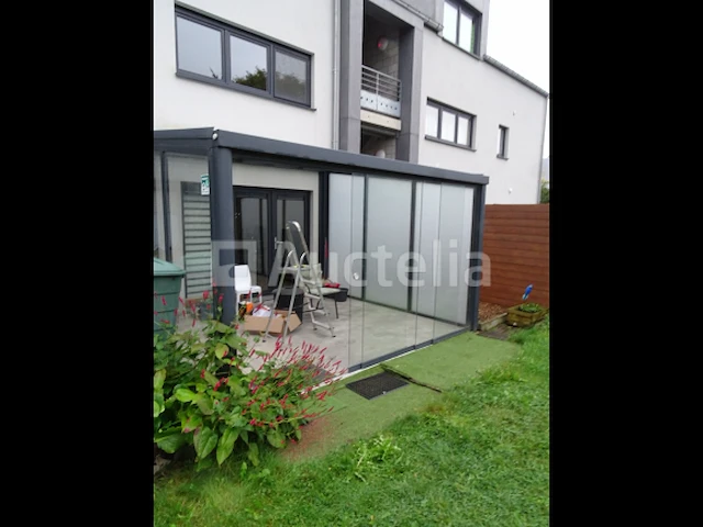 Antracietgrijze aluminium veranda in gelaagde beglazing 4 m x 3,75 m (gedemonteerd op schragen) - afbeelding 8 van  13