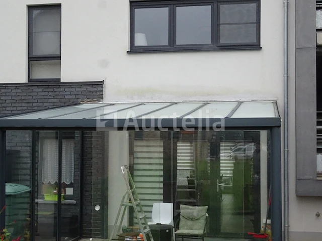 Antracietgrijze aluminium veranda in gelaagde beglazing 4 m x 3,75 m (gedemonteerd op schragen) - afbeelding 13 van  13