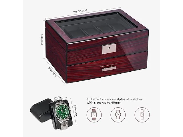 Anwbroad heren horloge box - afbeelding 2 van  4