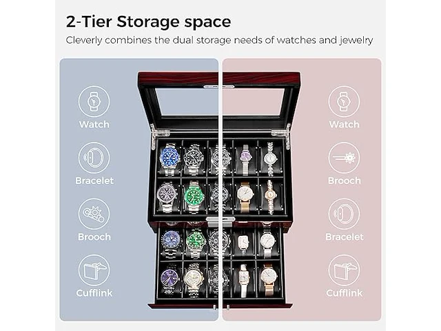 Anwbroad heren horloge box - afbeelding 3 van  4