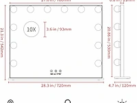 Anyhi hollywood-make-upspiegel met verlichting - afbeelding 2 van  6