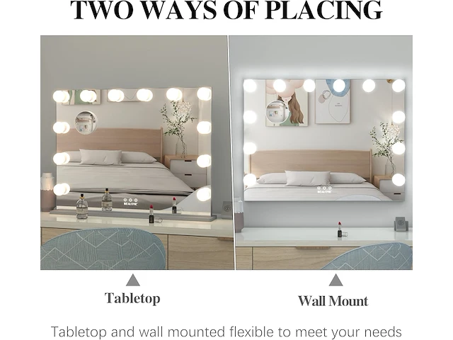 Anyhi hollywood-make-upspiegel met verlichting - afbeelding 6 van  6