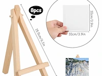 Apacali 15 stuks klein canvas met schildersezel - afbeelding 4 van  4