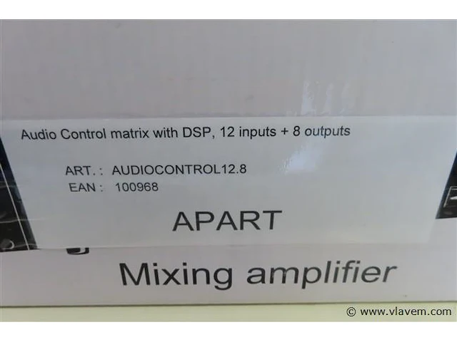 Apart audio control mix 12.8 met dsp, volgens foto - afbeelding 2 van  3