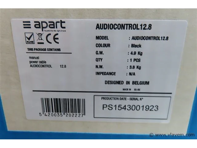 Apart audio control mix 12.8, volgens foto - afbeelding 3 van  3