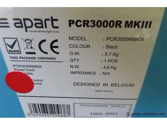 Apart tuner en mediaplayer type pcr3000r mkiii - afbeelding 4 van  4