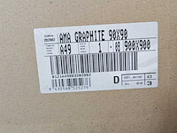 Ape ama graphite mat vloertegel 90x90 cm 11,34 m² - afbeelding 6 van  6