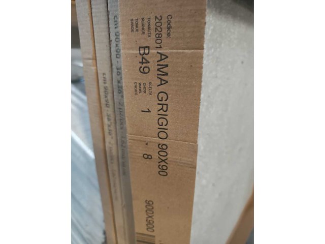 Ape ama grigio mat vloertegel 90x90 cm 6,48 m² - afbeelding 5 van  8