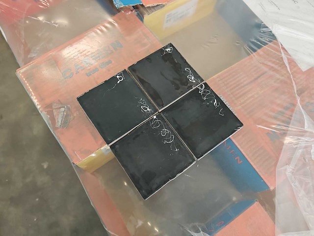 Ape seville black glans wandtegel 10x10 cm 30 m² - afbeelding 4 van  9