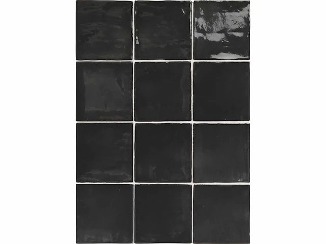 Ape seville black glans wandtegel 10x10 cm 30 m² - afbeelding 2 van  2