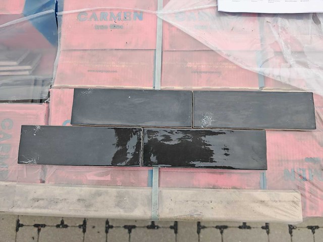 Ape seville black glans wandtegel 6,5x20 cm 29,21 m² - afbeelding 1 van  8