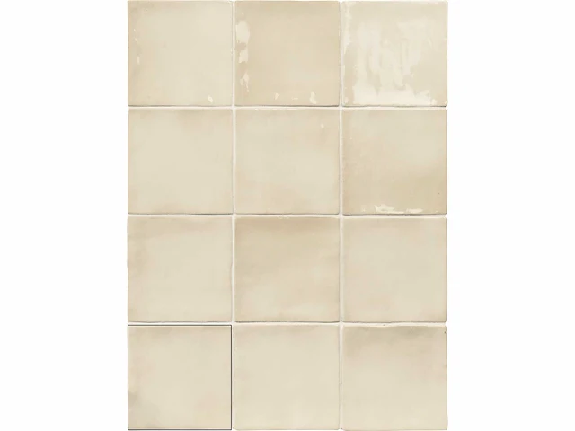 Ape seville bone glans wandtegel 10x10 cm 30 m² - afbeelding 7 van  9