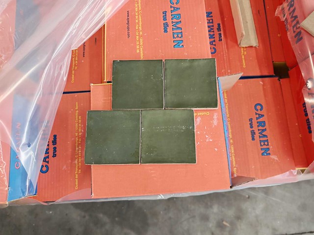 Ape seville green glans wandtegel 10x10 cm 42,24 m² - afbeelding 1 van  7