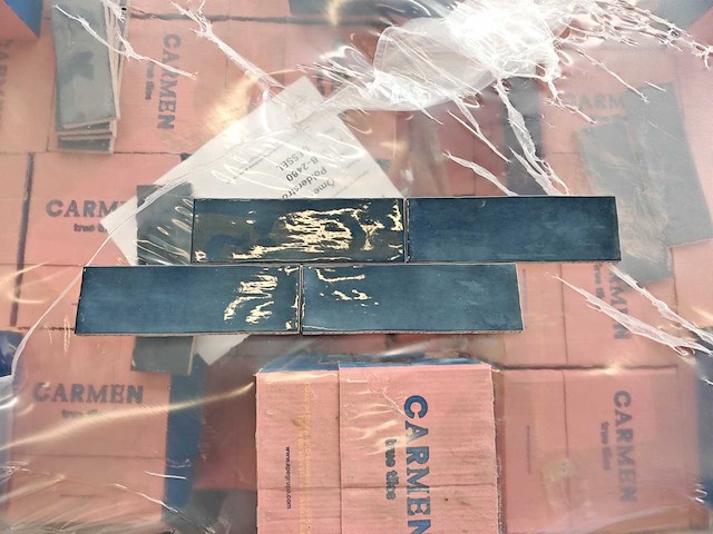 Ape seville indigo glans wandtegel 6,5x20 cm 24,6 m² - afbeelding 1 van  9