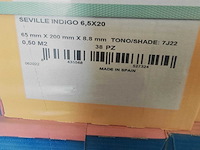 Ape seville indigo glans wandtegel 6,5x20 cm 24,6 m² - afbeelding 9 van  9