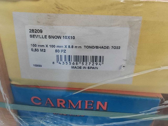 Ape seville snow glans wandtegel 10x10 cm 29,71 m² - afbeelding 9 van  9