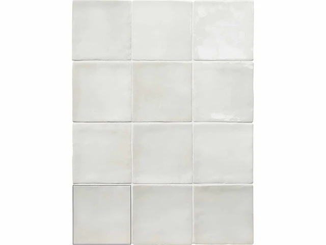 Ape seville snow glans wandtegel 10x10 cm 30 m² - afbeelding 1 van  2