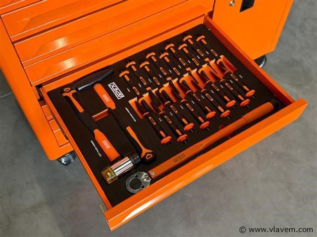 Apex gereedschapswagen 7/7 lades gevuld - afbeelding 9 van  12