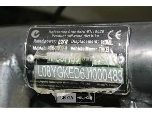 Apollo street bike motor - afbeelding 6 van  8