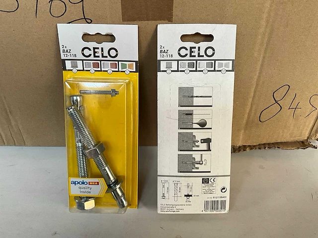 Apolo mea celo baz 12-118 inslaganker set van 2 (250x) - afbeelding 3 van  4