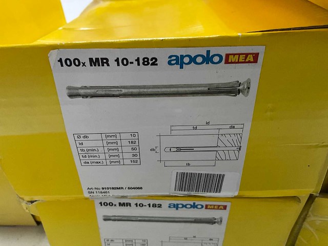 Apolo mea diverse raampluggen metaal 100 stuks (9x) - afbeelding 4 van  5