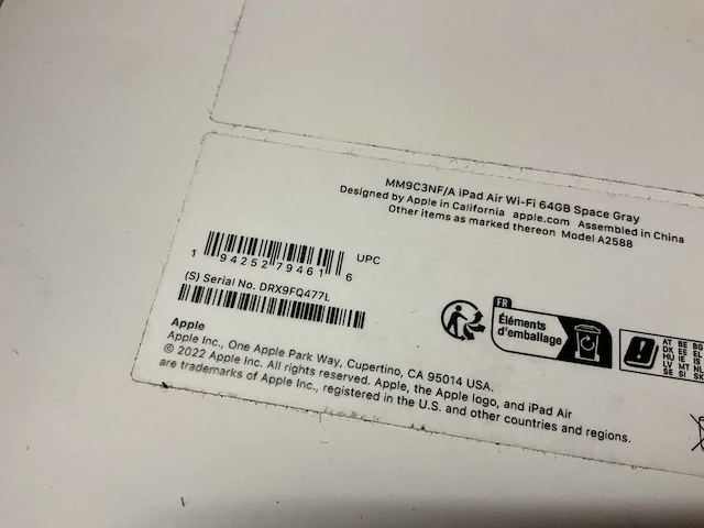 Apple air a2588(64gb) - afbeelding 8 van  8