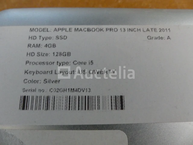 Apple macbook 13' computer - afbeelding 1 van  3