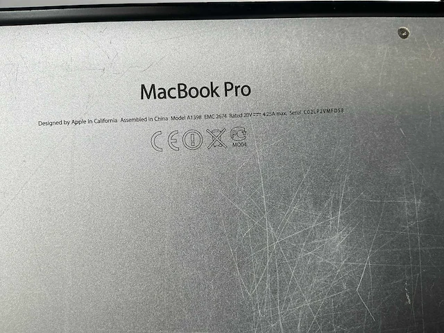 Apple macbook pro a1398 laptop - afbeelding 6 van  6