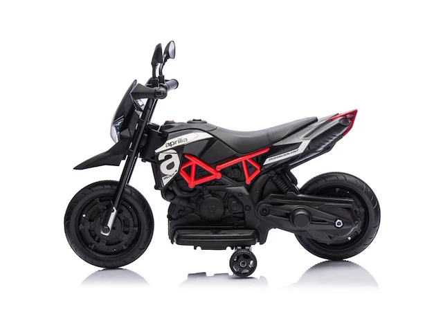 Aprilia dorsoduro 900 elektrische kindermotor 6v - 1 tot 3 jaar - zwart - afbeelding 2 van  4