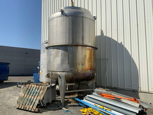 Apv vessel jacket rvs verticaal drukvat - afbeelding 1 van  4