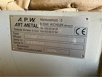 A.p.w. art metal afzuiginstallatie / stofafzuigtafel - afbeelding 8 van  8