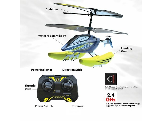 Aqua blaze 3-in-1 rc helikopter - afbeelding 3 van  6