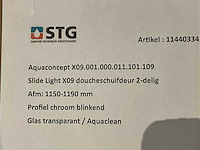 Aqua concept slide light x09 schuif douchedeur - afbeelding 1 van  3