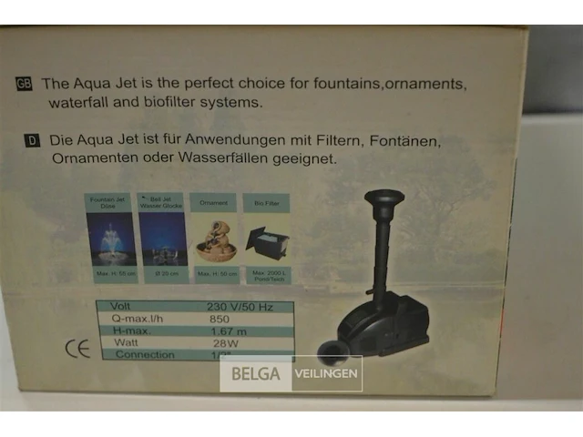 Aqua jet 850 vijverpomp 850l - afbeelding 2 van  2