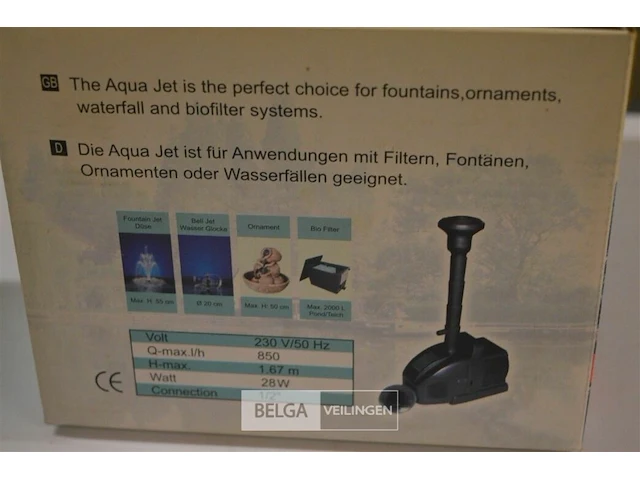 Aqua jet 850 vijverpomp 850l - afbeelding 2 van  2