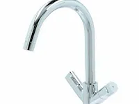 Aqualino fortore tweeknops keukenkraan chroom - afbeelding 1 van  3