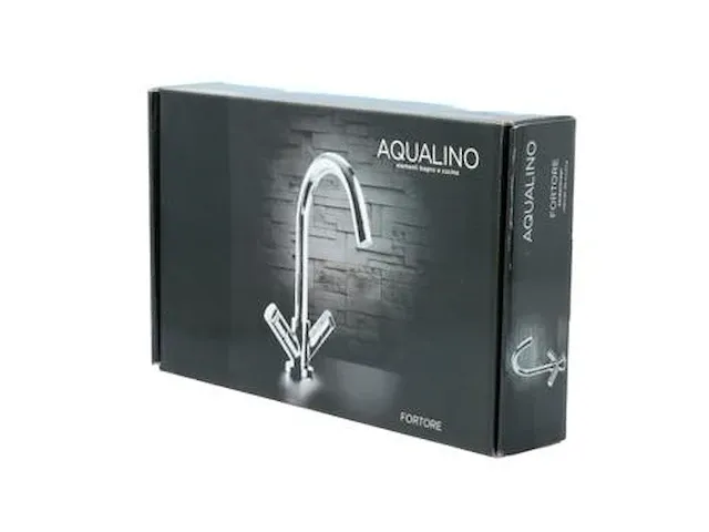 Aqualino fortore tweeknops keukenkraan chroom - afbeelding 3 van  3