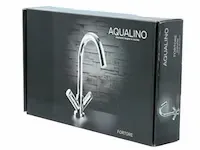Aqualino fortore tweeknops keukenkraan chroom - afbeelding 3 van  3