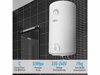 Aquamarin® elektrische boiler - tank met een inhoud van 80 liter, vermogen 1500w - afbeelding 5 van  6