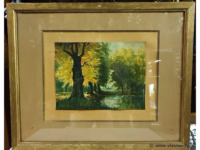 Aquarel adriaan terhell - afbeelding 1 van  4