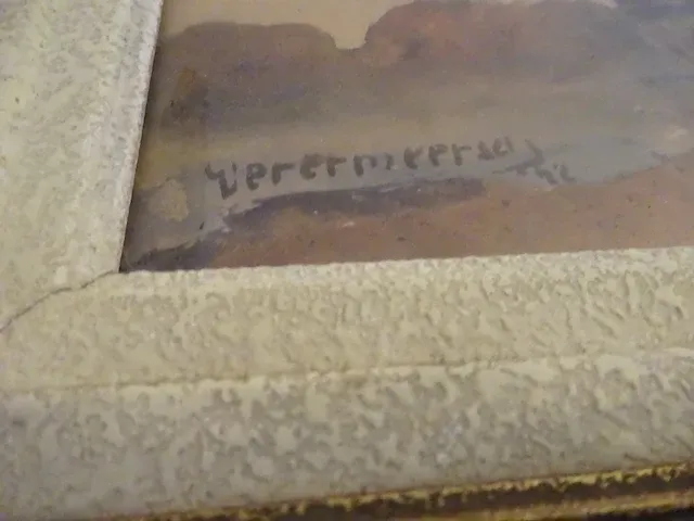 Aquarel, vermeersch, 1942 - afbeelding 2 van  2
