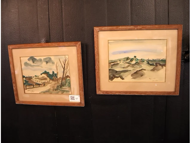 Aquarel (x2) - afbeelding 1 van  3
