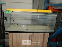 Aquarium met kast en verlichting zonder pomp - afbeelding 2 van  4