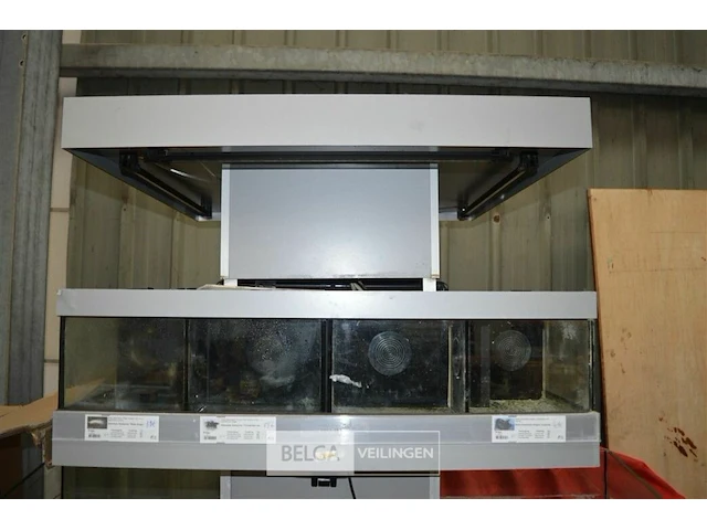 Aquarium met verschillende afdelingen en pomp - afbeelding 4 van  5