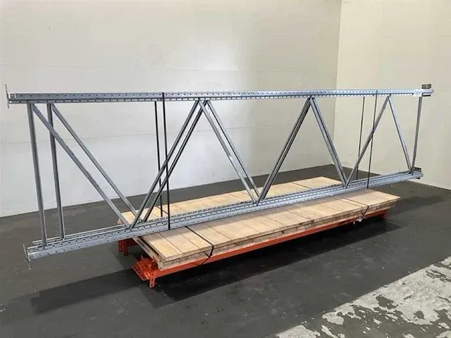Ar-racking palletstelling lengte 2865 mm hoogte 4500 mm diepte 1100 mm 3 niveaus occasie - afbeelding 1 van  4