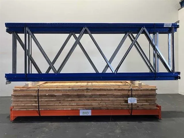 Ar-racking palletstelling lengte 8420 mm hoogte 3500 mm diepte 1100 mm 3 niveaus occasie - afbeelding 4 van  4