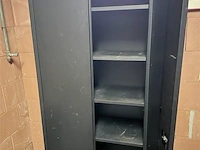Archiefkast zwart - met slot en sleutel - afbeelding 3 van  3